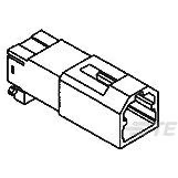 TE Connectivity-174057-2 Connector Discrete Wire Housing Conn Housing RCP 2 POS 2.5mm Crimp ST Cable Mount Black Bag