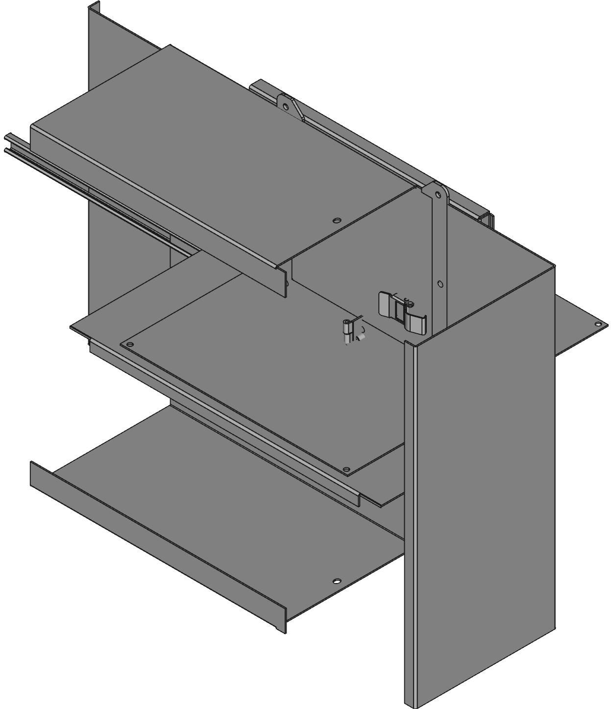 Hammond Manufacturing-1485EJ Verdrahtungskanäle Wireway Solid Wall Square Steel Gray