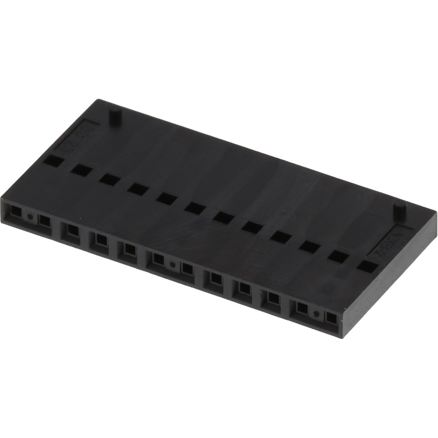 Molex-90123-0112 Connector Discrete Wire Housing Conn Housing RCP 12 POS 2.54mm Crimp ST Cable Mount Black C-Grid III™ Bag