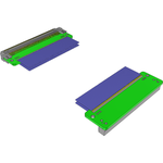 Samtec-ERCD-060-02.00-TED-SBL-1-N Kabelbaugruppen Koaxial Coaxial Ribbon Cable Assembly