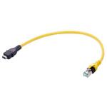 Cable Assembly Round Copper Cable 2.91m 26AWG IX Industrial Type A to RJ-45 8 to 8 POS M-M IDT-IDT