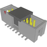 Conn Shrouded Header (4 Sides) HDR 16 POS 2.54mm Solder ST Top Entry SMD T/R