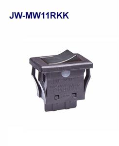 NKK Switches-JW-MW11RKK Bascule de commutateur Switch Rocker ON None OFF SPST Quick Connect/Solder Lug Curved Rocker 10A 250VAC 30VDC 25000Cycles
