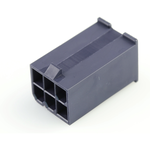 Conn Housing PL 6 POS 4.2mm Crimp ST Panel Mount Black Mini-Fit Jr™ Bag