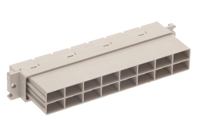 HARTING-09062162411 Steckverbinder, Mutterplatine Conn DIN 41612 F 16 POS 10.16mm Faston ST Panel Mount