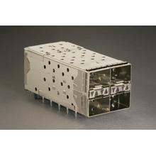 Molex-0760455001 Steckverbinder, Telefon und Telekommunikation Conn SFP+ RCP 80 POS 0.8mm Press Fit RA Thru-Hole 80 Terminal 4 Port SFP+ Tray