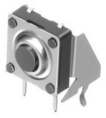 ALPS ALPINE CO., LTD-SKQBLBA010 Tastschalter Switch Tactile N.O. SPST Round Button PC Pins 0.05A 12VDC 1.57N Thru-Hole Bulk