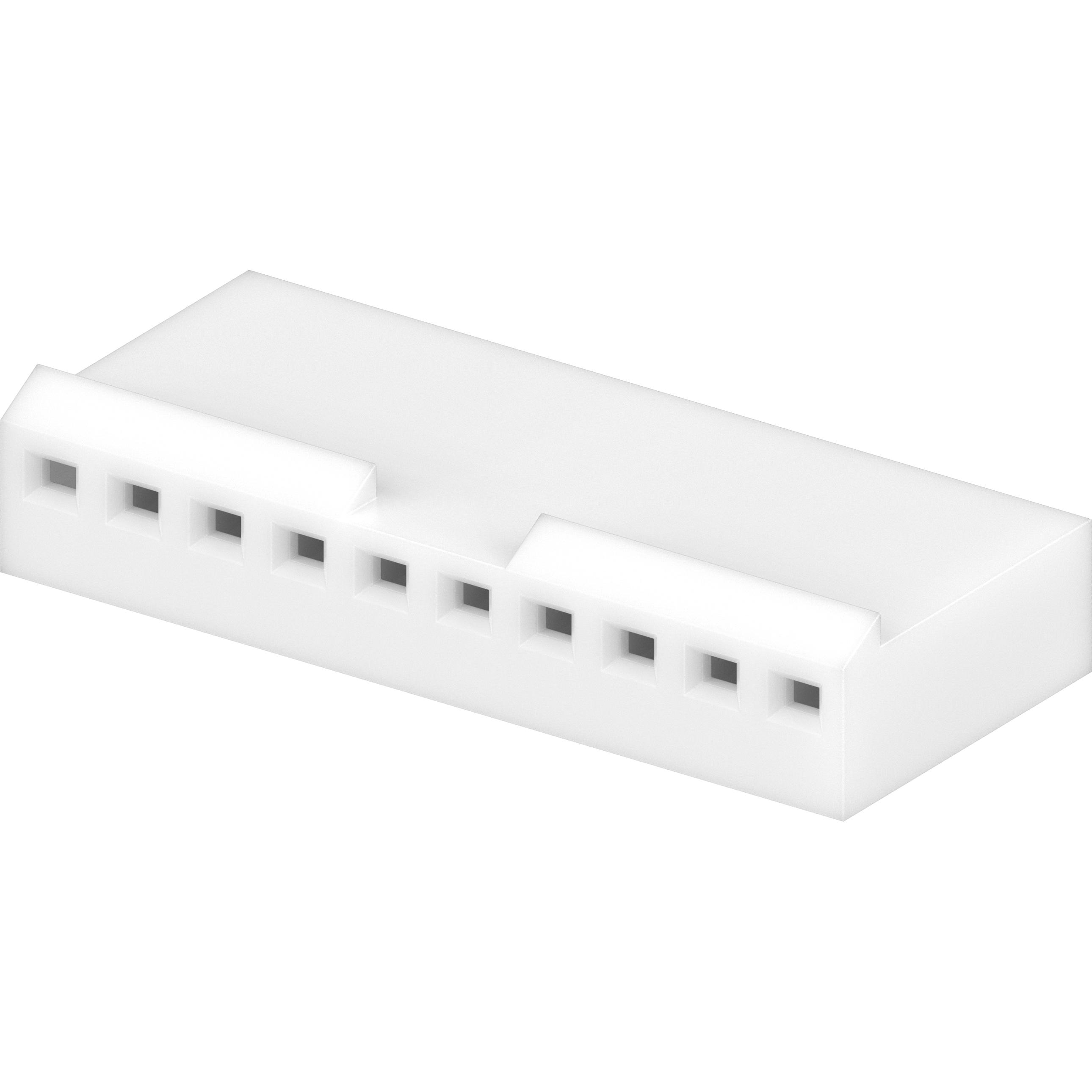 Molex-0026034101 Einzeladersteckverbinder, Gehäuse Conn Housing RCP 10 POS 3.96mm Crimp ST Cable Mount Natural KK® Bag