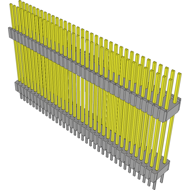 Samtec-DWM-35-61-L-D-706 Cabezales del conector y receptáculos PCB Conn Board Stacker HDR 70 POS 1.27mm Solder ST Thru-Hole Tube