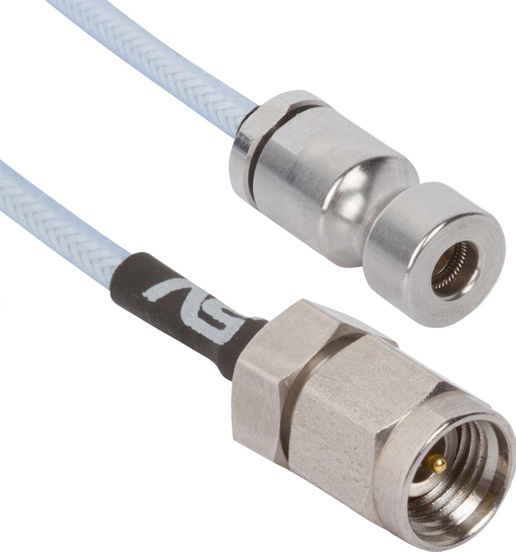 Amphenol-7080-0842 Kabelbaugruppen Koaxial Cable Assembly 0.087 Low Loss Cable 0.304m Synapse to 2.92mm M-M Bag