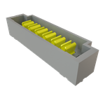 Conn Wire to Board HDR 6Power POS 2mm/1.81mm Solder ST Top Entry Thru-Hole PowerStrip™ Tube