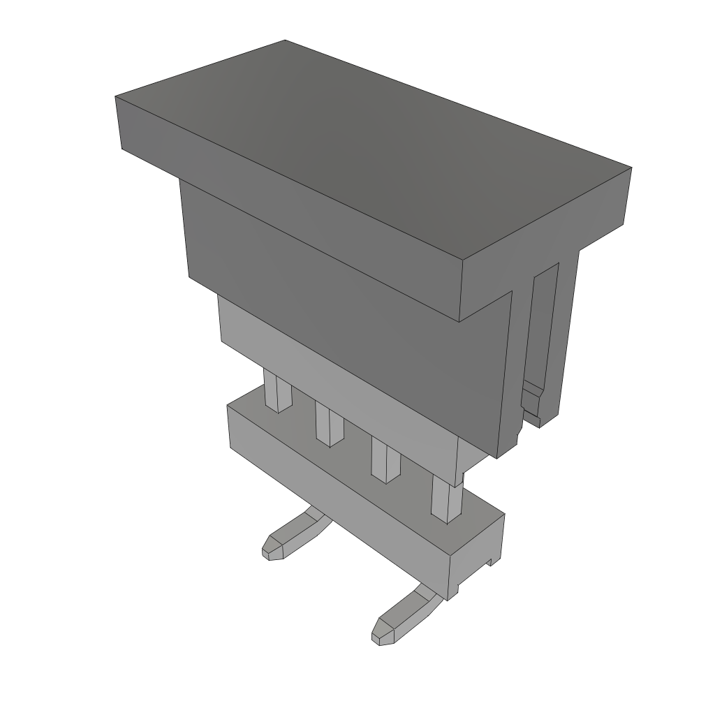 Samtec-TW-04-09-T-S-250-SM-P Cabezales del conector y receptáculos PCB Conn Board Stacker HDR 4 POS 2mm Solder ST Top Entry SMD Tube