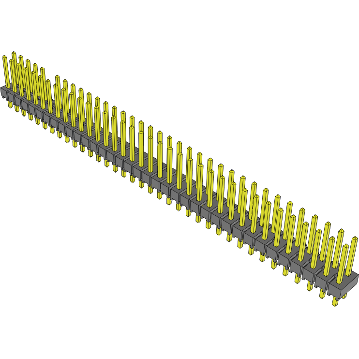 Samtec-TSW-136-14-G-D-012 连接器插头及 PCB 插座 Conn Unshrouded Header HDR 72 POS 2.54mm Solder ST Top Entry Thru-Hole Bulk