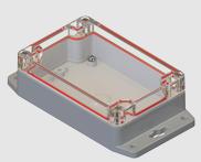 Serpac Electronic Enclosures-RBF53P06C10G Scatole, contenitori e rack Clear Polycarbonate Flange Mount Watertight Electronic Enclosure	 <h4><strong>CALIFORNIA&nbsp;PROPOSITION</strong> ⚠️<strong>65&nbsp;WARNING</strong>⚠️</h4>