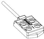 Molex-BTY401P-FBE-10 null Sensor/Actuator Box PNP Wiring 5 Pole M12 4 Port to Cable Connection 10m