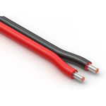 Flat Cable 2Conductors 20AWG 3.8mm 600V Black/Red Modified Polyphenylene Ether