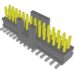 Conn Unshrouded Header HDR 30 POS 1.27mm Solder ST Top Entry SMD TIGER CLAW™ Tube