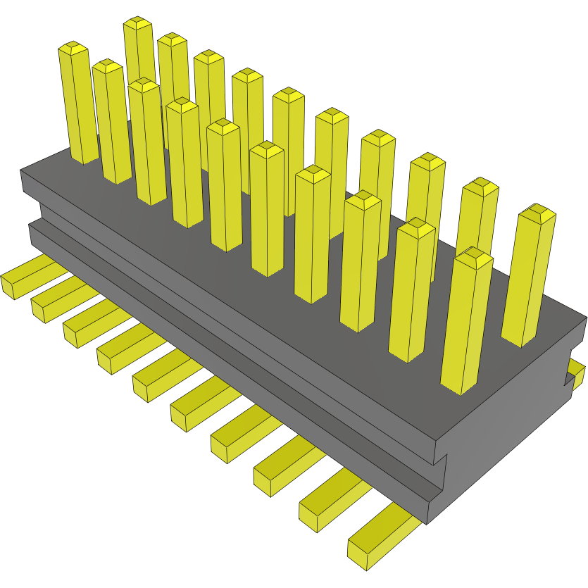Samtec-FTE-110-01-G-DV Embases de raccordement et réceptacles PCB Conn Unshrouded Header HDR 20 POS 0.8mm Solder ST SMD Tube