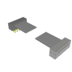Cable Assembly 0.05m 28AWG 1mm 10 to 10 POS IDC Connector to IDC Connector F-M TIGER EYE™ Clamshell