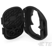 TE Connectivity-2358664-1 Accesorios del conector Connector Accessories Inlet Cover Straight Polybutylene Terephthalate Black Box