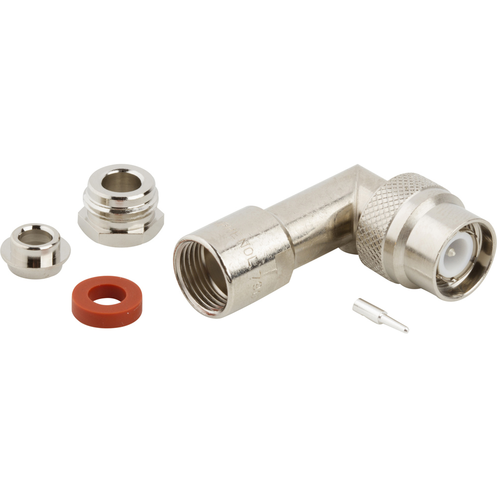 Amphenol RF-000-79075 RF-Steckverbinder Conn TNC 0Hz to 11GHz 50Ohm Clamp RA Cable Mount PL Silver