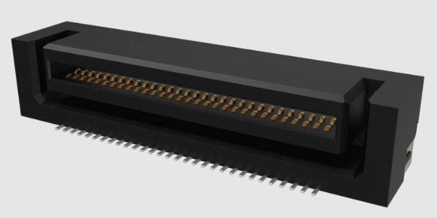 Amphenol Communications Solutions-B407-1B7L1-11260-E100 Cabezales del conector y receptáculos PCB Conn Board to Board RCP 60 POS 0.8mm Solder RA Side Entry SMD T/R