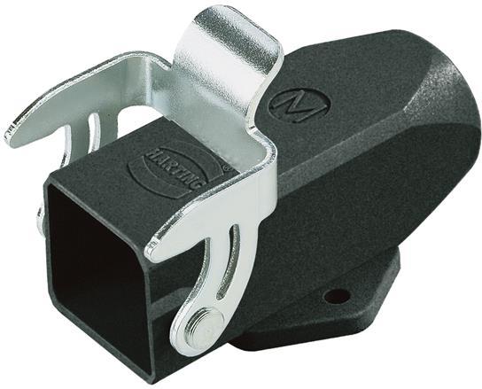 HARTING-19370031252 抽缩起动适配器 Surface Mount Housing 180° 3A Shell Size Powder Zinc Die Cast Single Lock