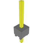 Conn Unshrouded Header HDR 1 POS Solder ST Top Entry Thru-Hole Bulk