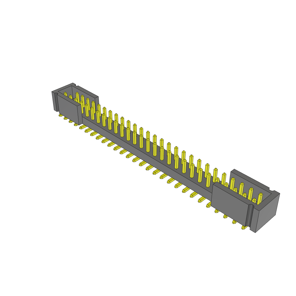 Samtec-TMMH12801LDVESLC002 Steckverbinderleisten und Leiterplattenbuchsen Conn Shrouded Header HDR 56 POS 2mm Solder ST Top Entry SMD Tube