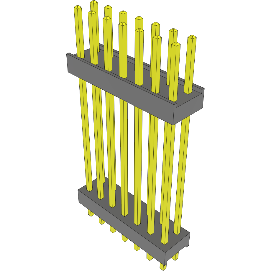 Samtec-DW-07-19-G-D-980 Piastre connettori e prese PCB Conn Board Stacker HDR 14 POS 2.54mm Solder ST Top Entry Thru-Hole Bulk
