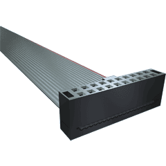 Samtec-HCSD-05-01-T Embases de raccordement et réceptacles PCB Conn IDC Connector SKT 10 POS 1.27mm IDT RA Cable Mount Tube