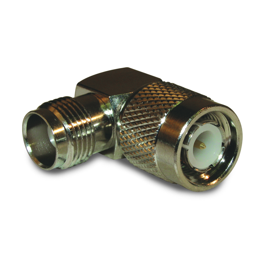 Amphenol RF-122352 Raccordement FR Conn TNC Adapter 0Hz to 11GHz 50Ohm RA PL/RCP Gold