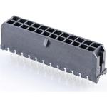 Conn Wire to Board HDR 24Power POS 3mm Solder ST Top Entry Thru-Hole Micro-Fit 3.0 Tray