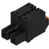 Weidmuller-1043830000 Steckverbinder, Klemmenblöcke Conn Plug-in Terminal Block F 2 POS 7.62mm Push-In Spring ST Cable Mount 20A Box