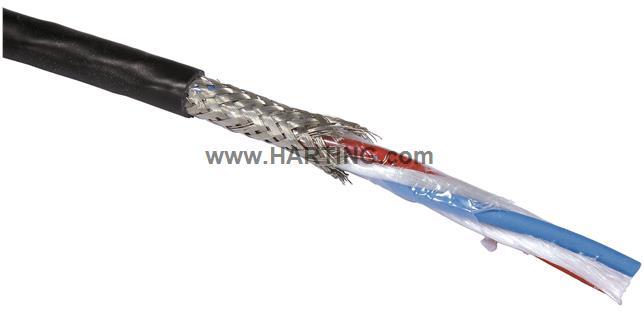 HARTING-09456000270 Kabel, Mehrleiter Multi-Conductor Cable 2Conductors 21AWG 7.9mm Black 500m Drum