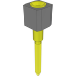 Conn Socket Strip SKT 1 POS Solder ST Top Entry Thru-Hole Bulk