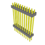Conn Board Stacker HDR 20 POS 2.54mm Solder ST Top Entry Thru-Hole Bulk