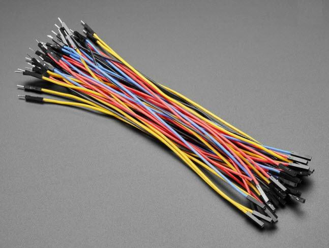 Adafruit Industries-4635 Accesorios del cable Premium Silicone Covered Extension Jumper Wires, 200mmx40