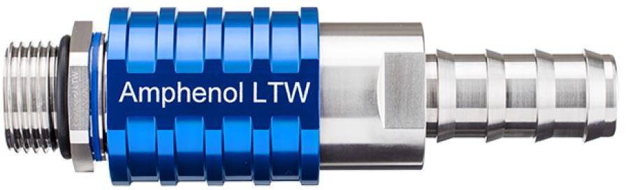 Amphenol-SQD08-SBEN-PAGM-BE001 Accesorios de administración térmica Thrml Mgmt Access Liquid Cooling Socket Blue Staniless Steel