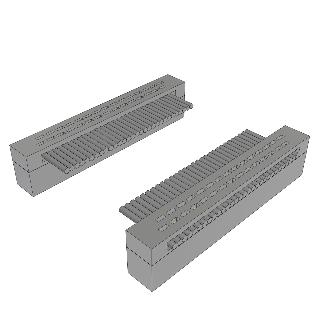 Samtec-FFTP-15-D-03.85-01-N  Cable Assembly 0.097m 30AWG 0.64mm 30 to 30 POS IDC Connector to IDC Connector F-F TIGER EYE™ Layer