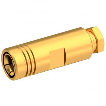 Radiall-R114005000W RF-Steckverbinder Conn SMB 0Hz to 4GHz 50Ohm Clamp ST Cable Mount PL Gold Over Nickel