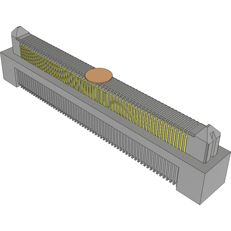 Samtec-ERM5-060-05.0-S-DV-K-TR Embases de raccordement et réceptacles PCB Conn High Speed Edge Rate Terminal Strip HDR 120 POS 0.5mm Solder ST Top Entry SMD T/R