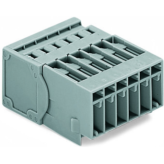 WAGO-769-604/001-000 Connector Terminal Blocks 1-Conductor Male Connector, Snap-in mounting feet, 4 mm2, Pin spacing 5 mm, 4-pole