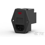 Power Entry Module EMI Filtered M 3 POS (115VAC/230)VACVAC 10A Fuse/Voltage Selector RA 1 Port