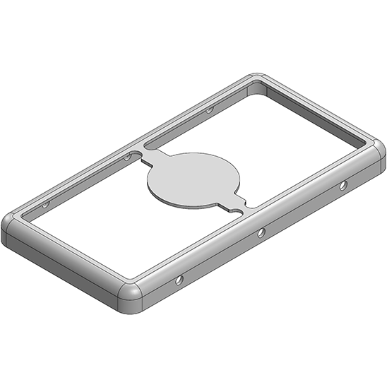 Masach Tech-MS321-10F-NS null 32.1 x 16.6 x 2.5mm Two-piece Drawn-Seamless RF Shield/EMI Shield FRAME (Nickel-Silver)