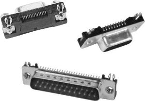 ADAM TECH-DE09-PE-1-JS Steckverbinder, D-Sub STRAIGHT PCB TAIL D-SUB CONNECTORS