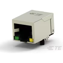 TE Connectivity-2337992-8 Raccordement téléphone et télécom Conn RJ-45 F 8 POS 1.27mm Solder RA Thru-Hole 14 Terminal 1 Port Cat 5e T/R