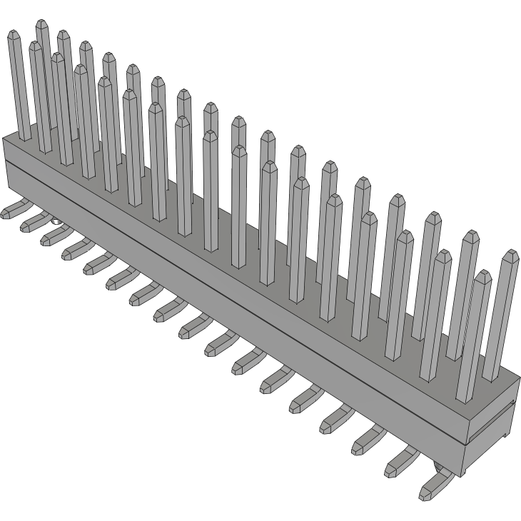 Samtec-TW-17-03-T-D-190-SM-A Cabezales del conector y receptáculos PCB Conn Board Stacker HDR 34 POS 2mm Solder ST Top Entry SMD Tube