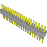 Conn Unshrouded Header HDR 21 POS 1.27mm Solder ST Top Entry Thru-Hole Tube