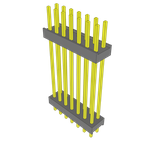 Conn Board Stacker HDR 14 POS 2.54mm Solder ST Thru-Hole Bulk